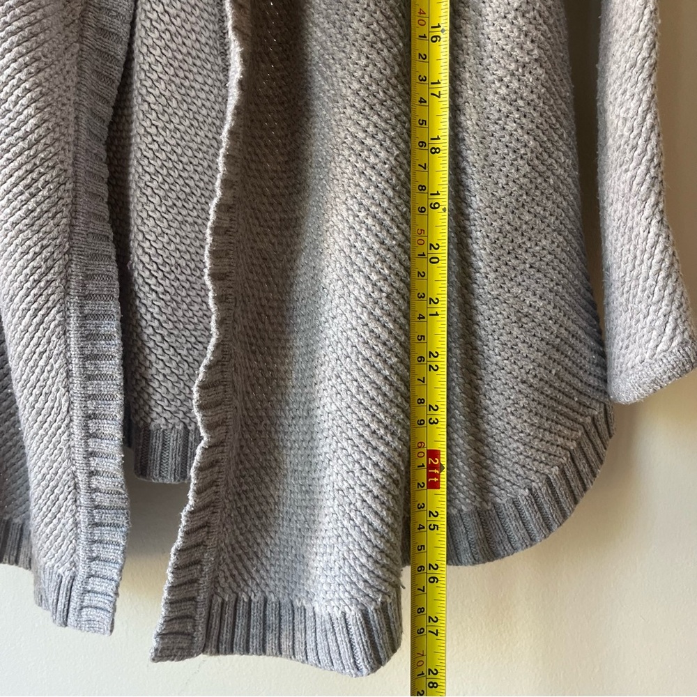 Ann Taylor Open Front Waterfall Cardigan Wool Blend Small - fits extra small - Picture 4 of 6
